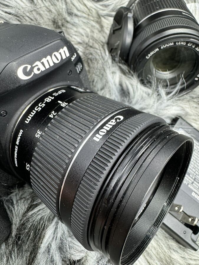 Canon EOS 77D 24.2 MP Digital Slr Camera with EF-S 18-55mm + ef-s 55-250mm Lenses