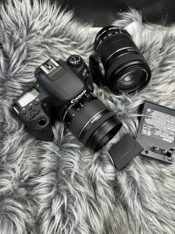 Canon EOS 77D 24.2 MP Digital Slr Camera with EF-S 18-55mm + ef-s 55-250mm Lenses