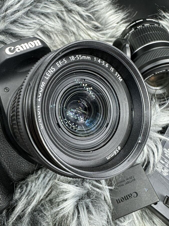 Canon EOS 77D 24.2 MP Digital Slr Camera with EF-S 18-55mm + ef-s 55-250mm Lenses